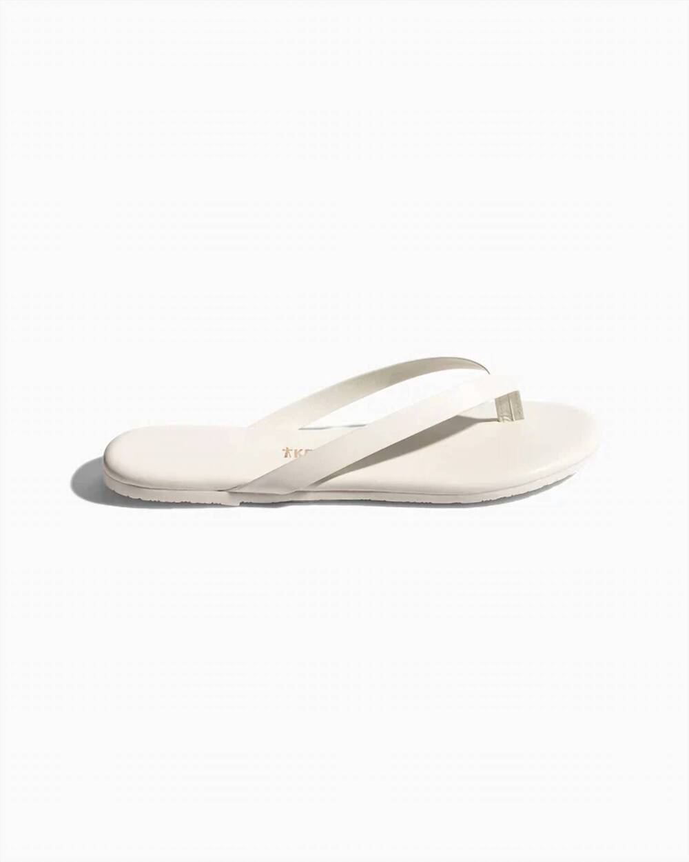 NEW TKEES women's the boyfriend flip flop in cream